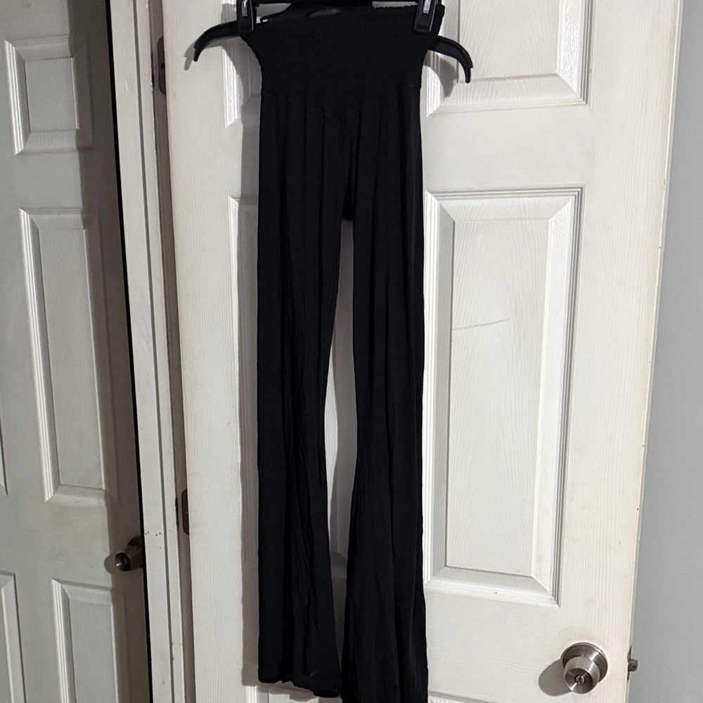 Chic Black Flare Women's Pants